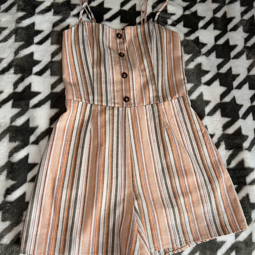 Striped  Jumpsuit